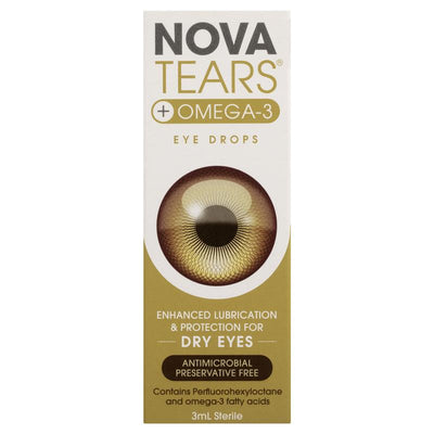 Nova Tears + Omega3 Preservative Free Lubricating Eye Drops - 3ml