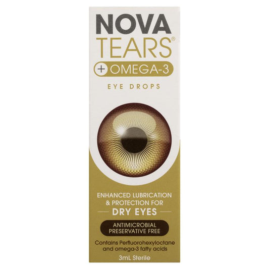 Nova Tears + Omega3 Preservative Free Lubricating Eye Drops - 3ml – view 2