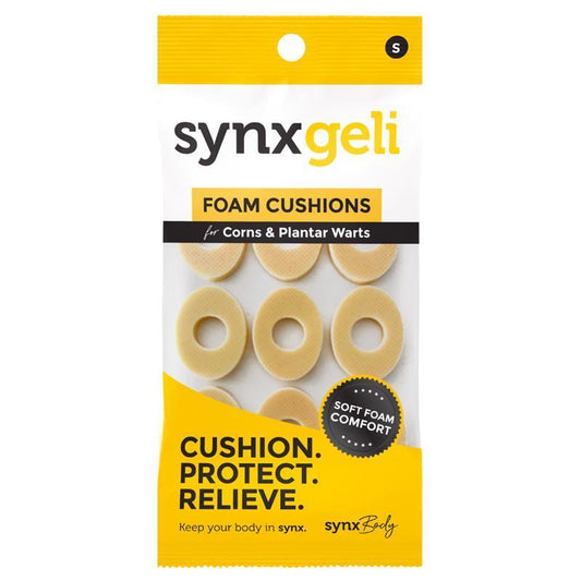 Synxgeli Foam Cushions for Corns & Plantar Warts - 9 Pack