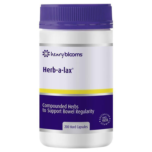 Henry Blooms Herb-a-Lax 200 Capsule Bulk Pack – Natural Herbal Laxative