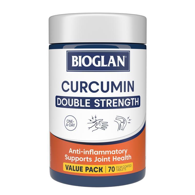 Bioglan Curcumin Double Strength 1200mg with BioPerine – 70 Tablets