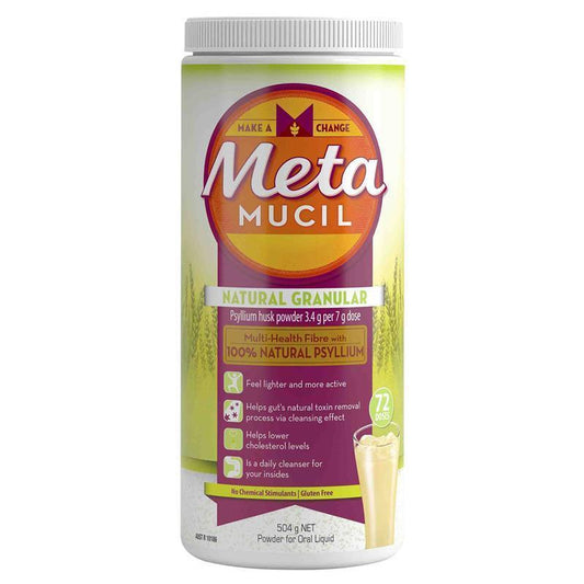 Metamucil Fibre Supplement Regular - 72 Dose, 504g-Auzzi Store