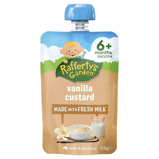 Raffertys Garden 6+ Months Vanilla Custard 120g - Creamy Delight-Auzzi Store