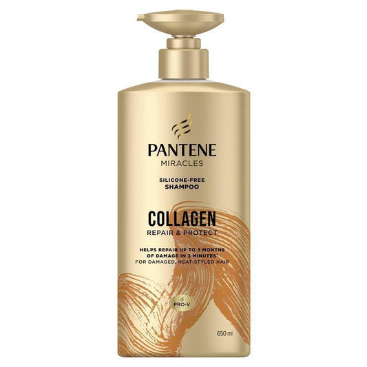 Pantene Miracles Collagen Repair & Protect Shampoo 650ml - Silicone-Free