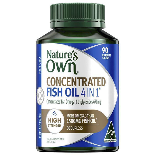 Nature’s Own 4-in-1 Concentrated Fish Oil Omega-3 90 Capsules