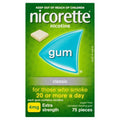 Nicorette Gum 4mg Classic - 75 Sugar-Free Pieces
