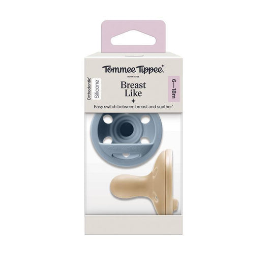 Tommee Tippee Breast-Like Soother 6-18 Months - 2 Pack-Auzzi Store