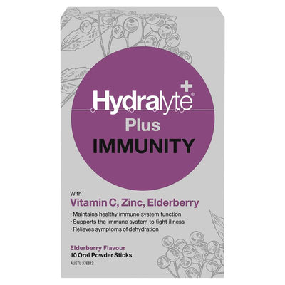 Hydralyte Plus Immunity Powder - 10 Sticks