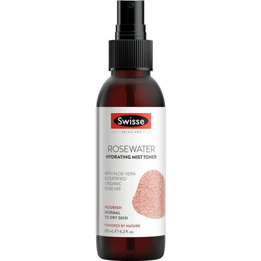Swisse Skincare Rosewater Hydrating Mist Toner 125ml - Refresh and Hydrate - Auzzi Store