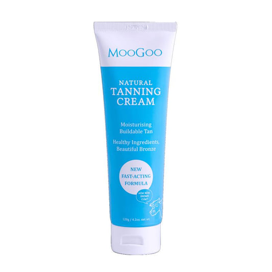 MooGoo Natural Gradual Tanning Cream 120g - Buildable, Natural Glow - Auzzistore