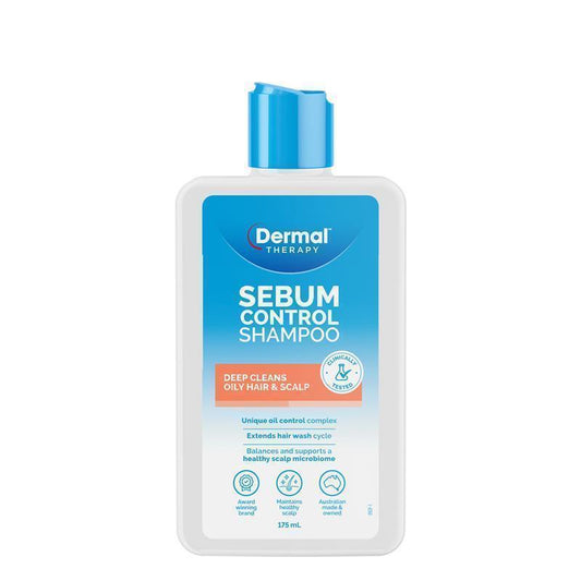 Dermal Therapy Sebum Control Shampoo 175ml - Oil Control Formula