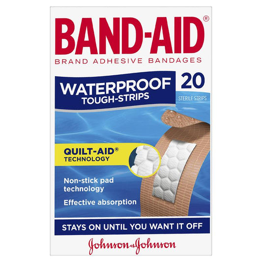 Band-Aid Waterproof Tough Strips - 20 Pack-Auzzi Store