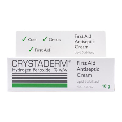 Crystaderm Cream 10g - Natural Antiseptic for Wound Care