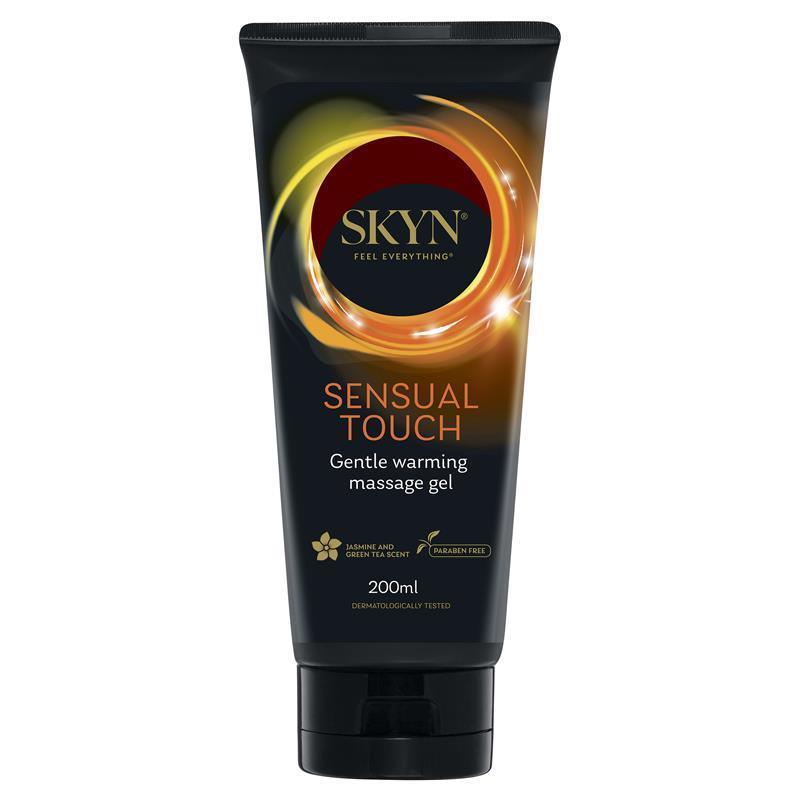 SKYN Sensual Touch Warming Massage Gel 200ml – Jasmine & Green Tea, Paraben Free