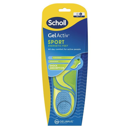 Scholl GelActiv Sport Insoles Large – Supportive Comfort for Active Feet