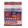 Pain Away Heat Patches Regular 5 Pack - Effective Relief for Muscle and Joint Pain