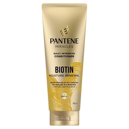 Pantene 3 Minute Miracle Daily Moisture Renewal Conditioner 180ml - Hydrating Hair Care-Auzzi Store