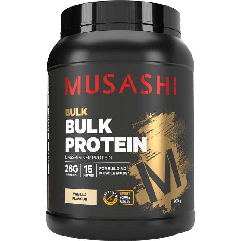 Musashi Bulk Protein Vanilla - 900g - Auzzi Store