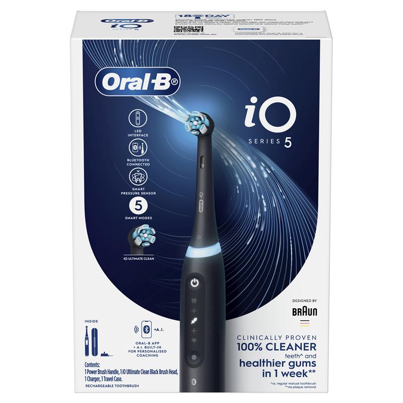 Oral-B iO 5 Series Electric Toothbrush - Black (1 Count)