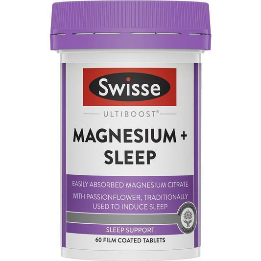 Swisse Ultiboost Magnesium + Sleep 60 Tablets for Relaxation