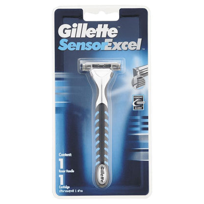 Gillette Sensor Excel Razor with Cartridge - 1 Razor, 1 Cartridge-Auzzi Store