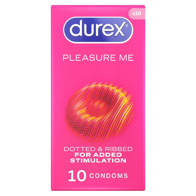 Durex Pleasure Me Ribbed Dotted Latex Condoms 12 Pack