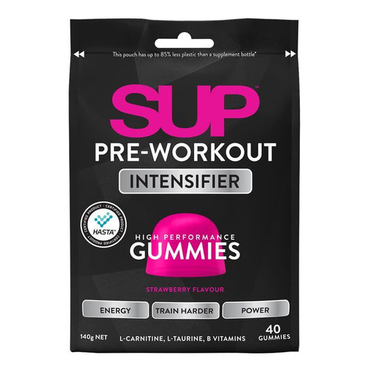 SUP Pre-Workout Gummies Strawberry - 40 Count-Auzzi Store