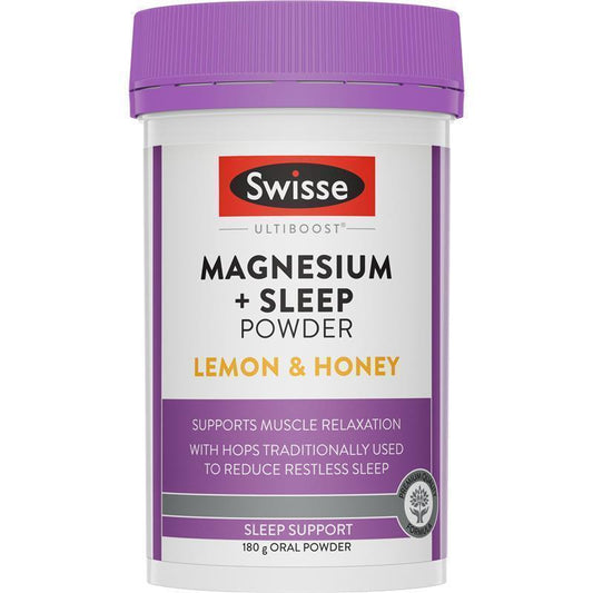 Swisse Magnesium + Sleep Powder - 180g for Relaxation and Restful Sleep - Auzzi Store