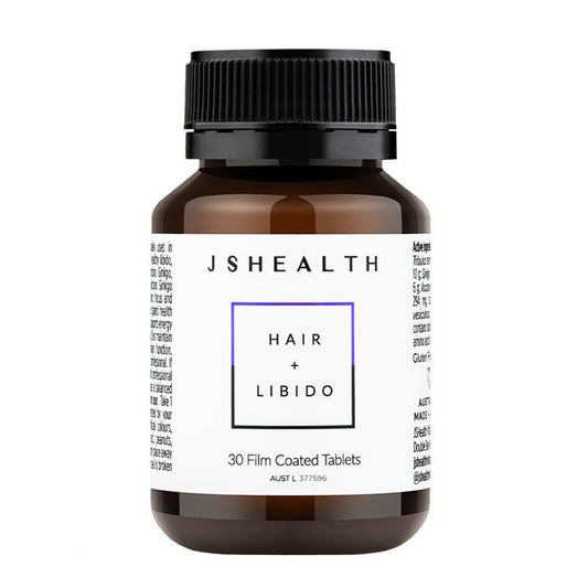 JSHEALTH Hair + Libido Formula 30 Tablets - Hair & Sexual Health Support - Auzzistore