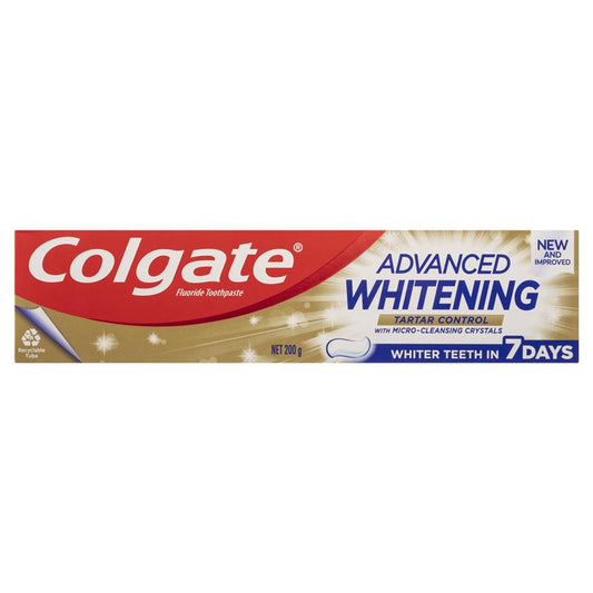 Colgate Advanced Whitening + Tartar Control Toothpaste - 200g – view 2
