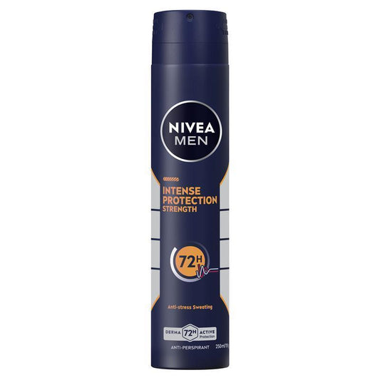 NIVEA MEN Deodorant Aerosol Intense Protection Strength - 250ml-Auzzi Store