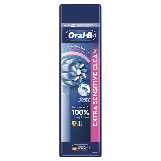 Oral-B Extra Sensitive Clean Electric Toothbrush Refills - 3 Pack