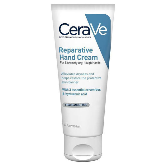 CeraVe Reparative Hand Cream 100ml - Non-Greasy Moisturizer for Dry Hands