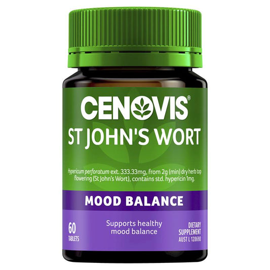 Cenovis St Johns Wort 60 Tablets - Natural Mood Support-Auzzi Store
