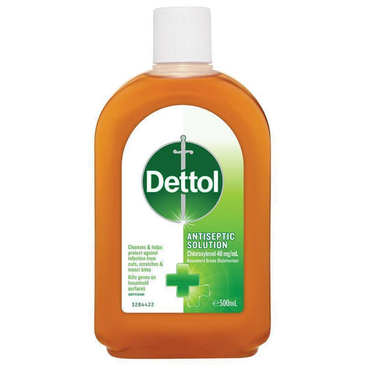 Dettol Antiseptic Antibacterial Disinfectant Liquid 500ml-Auzzi Store