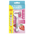Gillette Venus Comfortglide Sugarberry Scent Plus Olay Women's Razor Handle + 4 Blade Refills