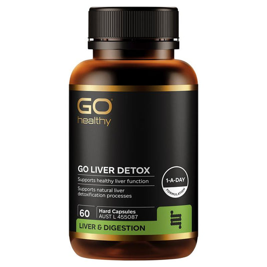GO Healthy Liver Detox 60 Hard Capsules - Natural Liver Support - Auzzi Store