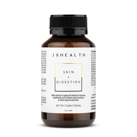 JSHEALTH Skin + Digestion Formula 60 Tablets - Clear Skin & Gut Health