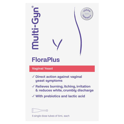Multi-Gyn FloraPlus 5 Pack - 5mL Each for Vaginal Health