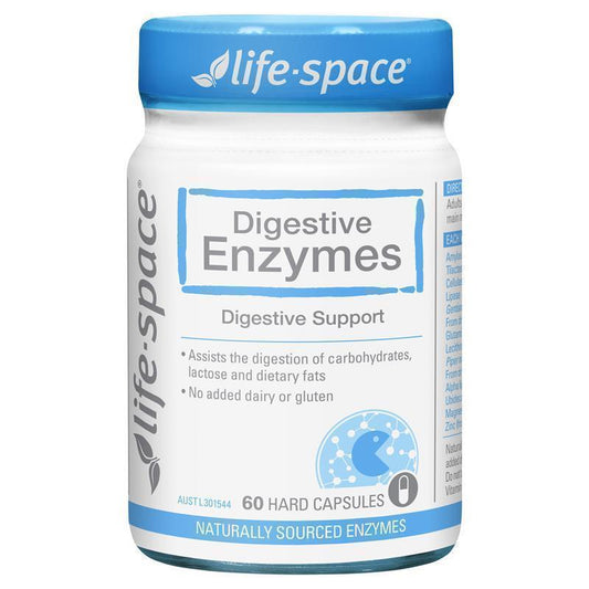 Life-Space Digestive Enzymes - 60 Capsules for Healthy Digestion-Auzzi Store
