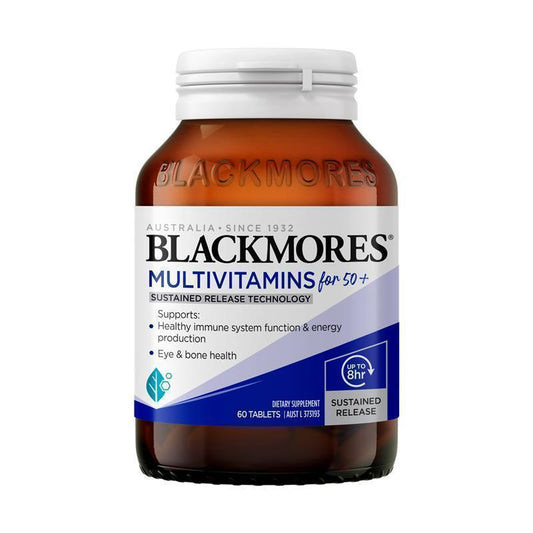 Blackmores 50+ Multivitamin with Sustained Release, 60 Tablets