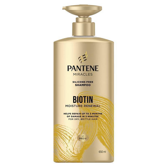 Pantene Miracles Biotin Daily Moisture Renew Shampoo 650ml - Silicone-Free