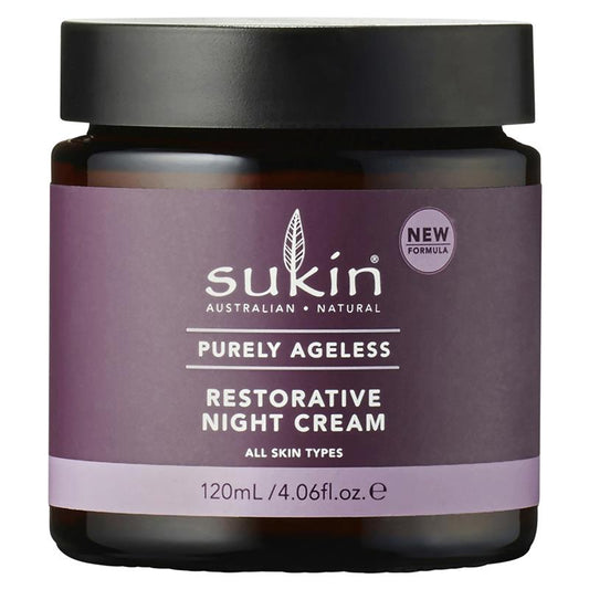 Sukin Purely Ageless Restorative Night Cream 120ml - Natural Nighttime Hydration - Auzzi Store