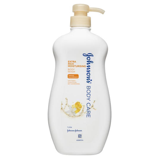 Johnson's Extra Rich Moisturising Body Wash 1L for Dry Skin