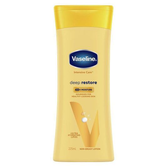 Vaseline Intensive Care Body Lotion Deep Restore 225ml - Ultimate Skin Repair-Auzzi Store
