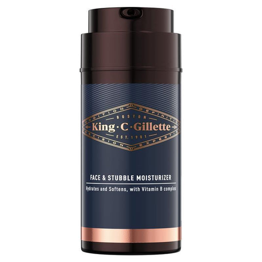 Gillette King C Face & Stubble Moisturiser 100ml - Nourishing Formula