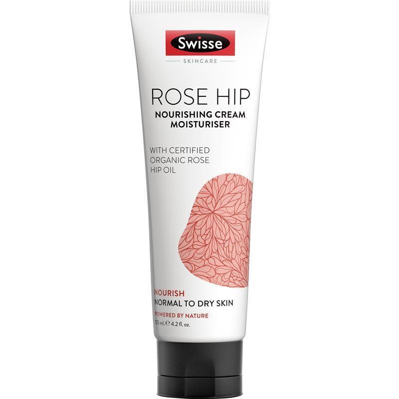 Swisse Skincare Rose Hip Nourishing Cream Moisturiser 125ml - Luxurious Hydration - Auzzi Store