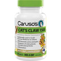 Carusos Cat's Claw 1500mg - 50 Tablets for Inflammation & Arthritis