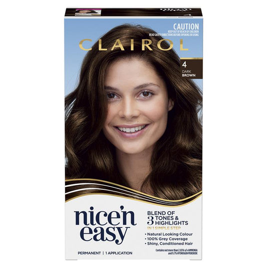 Clairol Nice N Easy 4 Natural Dark Brown Permanent Hair Colour 173g – view 2