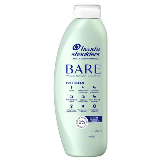Head & Shoulders BARE Pure Clean Anti-Dandruff Shampoo 400ml